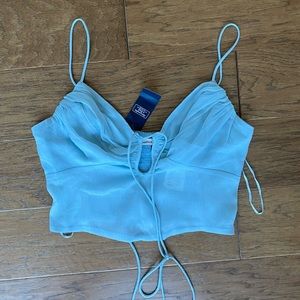 Abercrombie Blue Crop Top